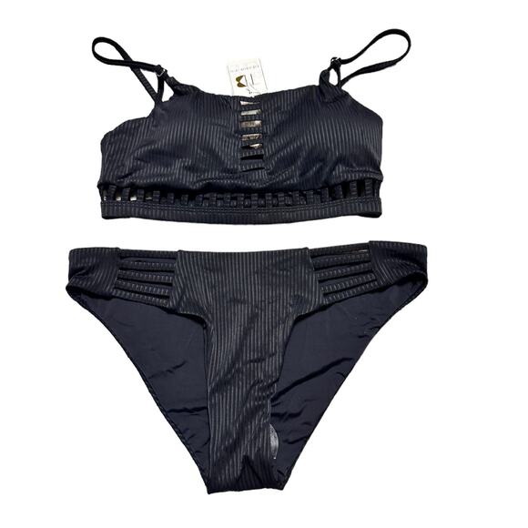 TiniBikini Other - TiniBikini Black Two Piece Cut Outs Size XS NEW